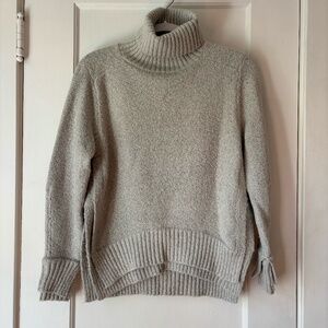 Grey turtleneck sweater